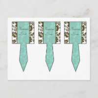 3 Braune/blaue florale Damaskus Hochzeitscups