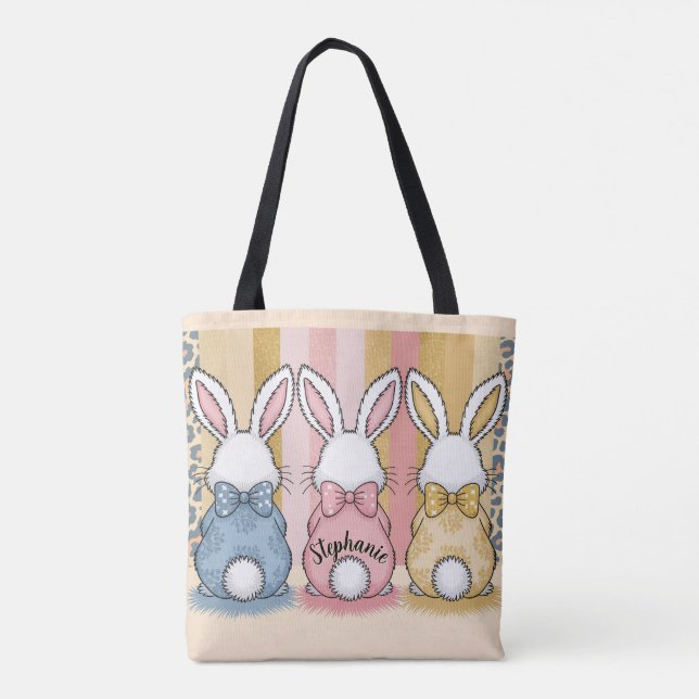 3 Bunny Trio, Personalisierter Name (Rückseite)