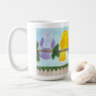 3 bunte Vögel Kaffeetasse