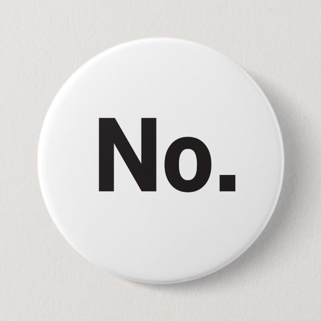 3" Button: No. Button (Vorderseite)
