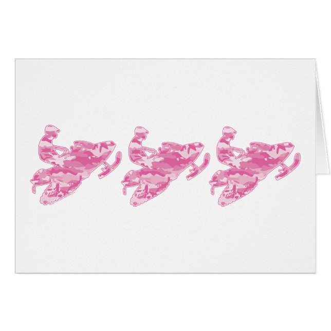 3-Camouflagen-rosa Schlitten (Vorderseite (Horizontal))