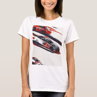 **"3 Car Drag Race Design T - Shirt - Schnell und