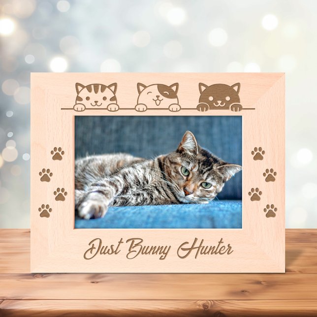 3 Cartoon Katzen Paw Prints 7x5 Geätzte Rahmen (Von Creator hochgeladen)