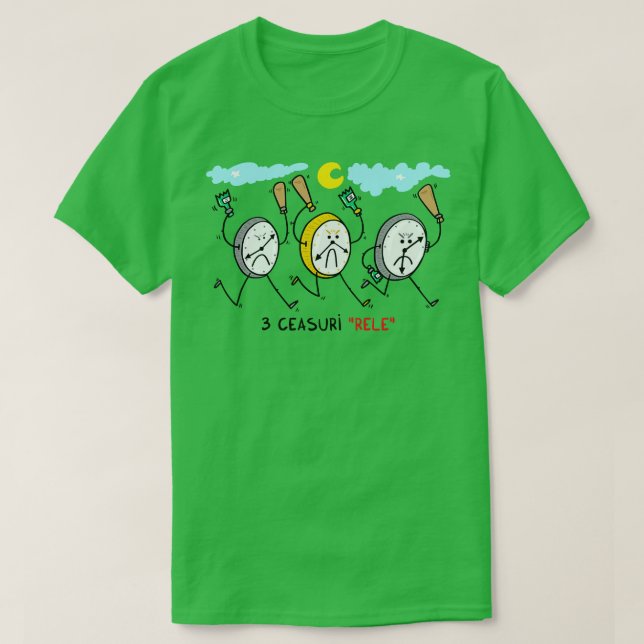 3 ceasuri rele T-Shirt (Design vorne)