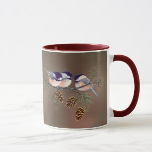 3 CHICKADEES u. KEGEL durch SHARON SHARPE Tasse