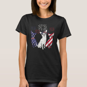3 Chihuahuas US-Flagge Niedlich 4. Juli Patriotisc T-Shirt