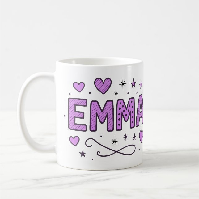 3 Color Emma 2 . Doodle Kaffeetasse (Links)