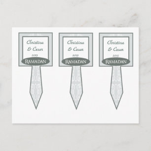 3 Cup Cake Pick Soft Blue Islamic Ramadan Bluish m Postkarte