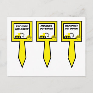 3 Cup Cake Picks Bau Einladungspostkarte