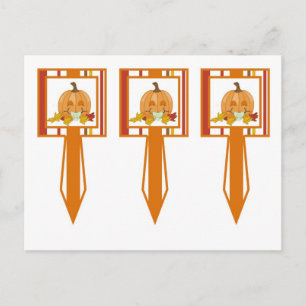 3 Cup Cake Picks Herbst Pumpkin Baby Herbst Postkarte