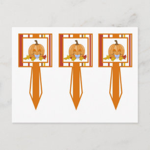 3 Cup Cake Picks Herbst Pumpkin Baby Herbst Postkarte
