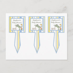 3 Cup Cake Picks Leap Frosch Schildkrötendragonfly Einladungspostkarte