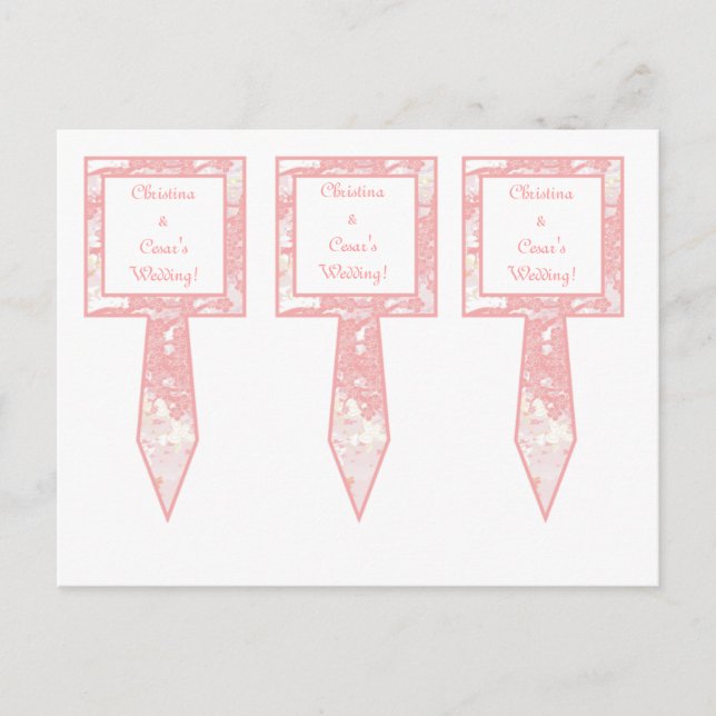 3 Cup Cake Picks Orientalischer Garten Postkarte (Vorderseite)