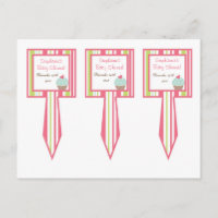 3 Cup Cake Picks Tee Party Rosa Pastell Blume