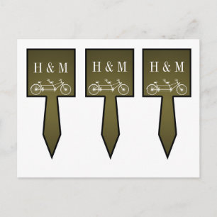 3 Cup Cake Picks Whimsical Brown Doppelrad Postkarte