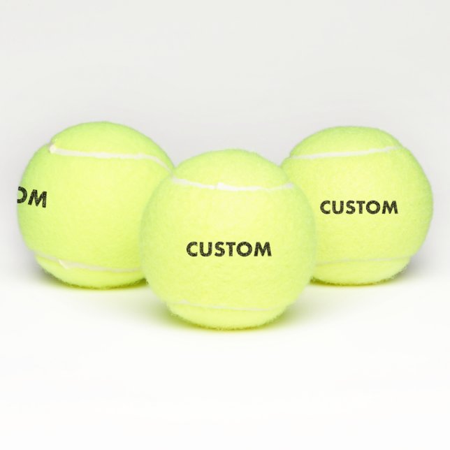 3 Custom Personalized Tennis Balls Blank Template Tennisbälle (Multi)