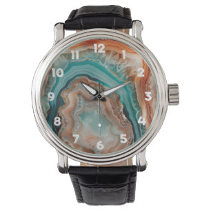 3 D Agate Watch Armbanduhr