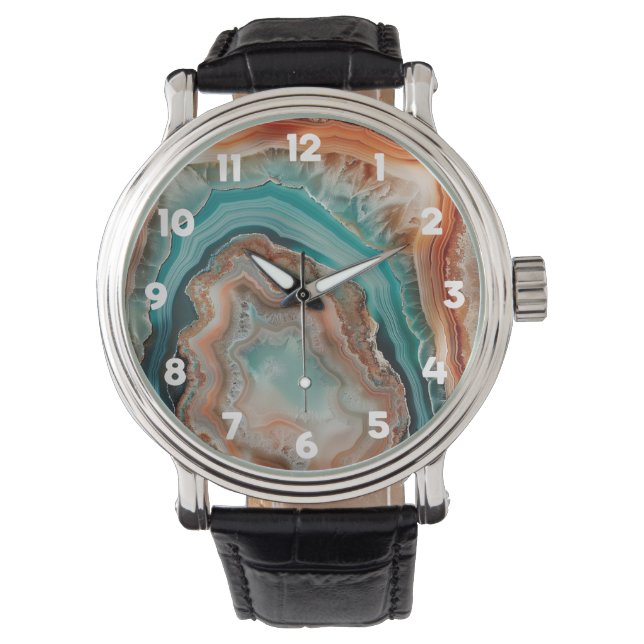 3 D Agate Watch Armbanduhr (Vorderseite)