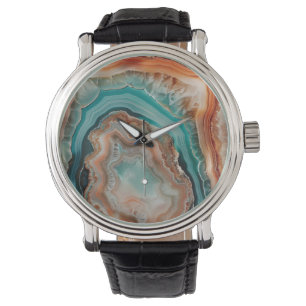 3 D Agate Watch Armbanduhr