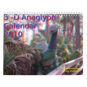 3-D Anaglyph-Foto-Kalender Kalender