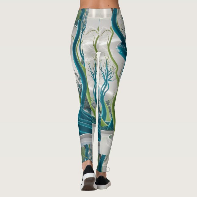 3-D-Druckart Leggings (Rückseite)