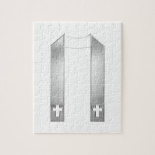 3-D Look Silver Priest’s Stole Puzzle
