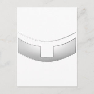 3-D Look Silver Priest's oder Minister's Collar Postkarte