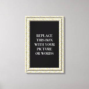 "3-D" White Daisis Rahmen gewickelte Leinwände Leinwanddruck