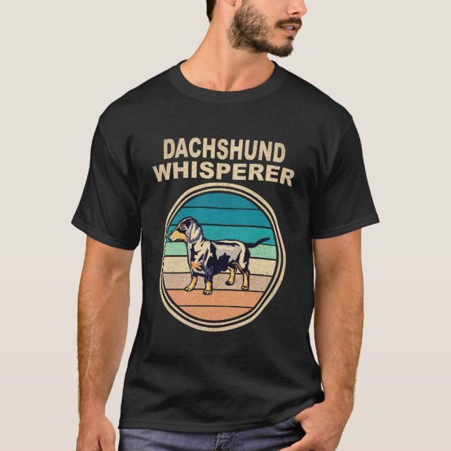 3 Dachshund-Flüsterer Vintage T-Shirt (Vorderseite)