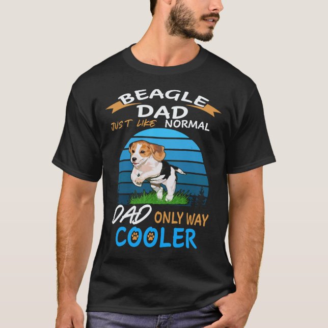 3 Dad - Beagle Dad Kühler Beagle T-Shirt (Vorderseite)