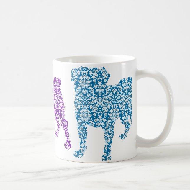 3 Damaskus-Möpsen Tasse (Rechts)