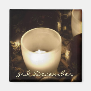 3. Dezember • Kerzen • Magnet