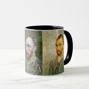 3 different Van Gogh Self Portrait Paintings Tasse