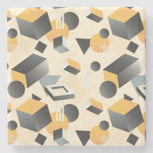 3-dimensionale Formen, Boxen, Kuben und Dreiecke Steinuntersetzer