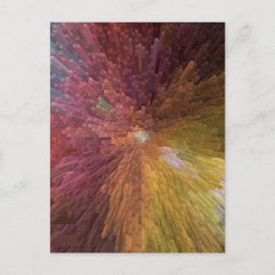 3 Dimensionen Art Postkarte