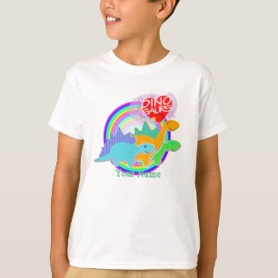 3 Dinosaurier-Freund-Cartoon-Name-T - Shirt
