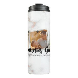 3 Drei Foto Moderne Elegante Collage Familienliebe Thermosbecher