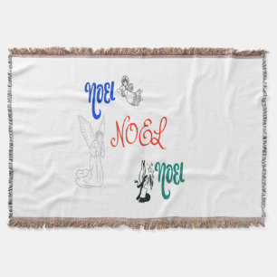 3 Engel blasen Trumpet Gebet Weihnachten Decke