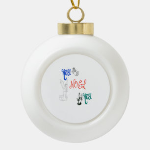 3 Engel blasen Trumpet Gebet Weihnachten Keramik Kugel-Ornament