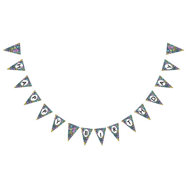 3 Farben Textur Wimpelkette (Alle)