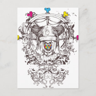 3 Farbkunst Postkarte