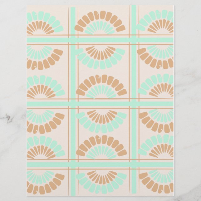 3 Farbmuster-Scrapbook-Papier: (Vorderseite)