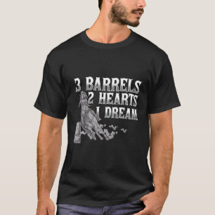 3 Fässer 2 Er 1 träumt Pferderücken T-Shirt
