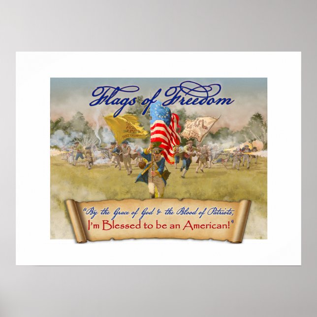 "3 Flags of Freedom" Value Poster (Vorne)