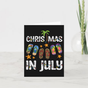 3 Flip Flops Weihnachten im Juli Sommer Weihnachte Karte