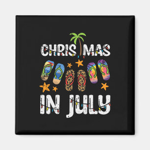 3 Flip Flops Weihnachten im Juli Sommer Xmas Stran Magnet