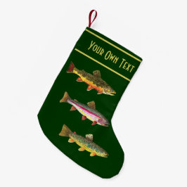 3 Forellen für die Fischerei und die Fischerei Kleiner Weihnachtsstrumpf