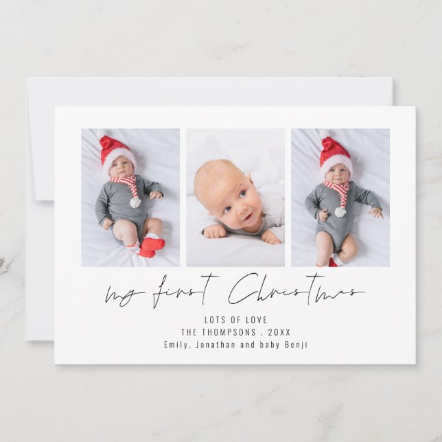 3 Foto 2026 Kalender Baby 1. Weihnachten (Vorderseite)