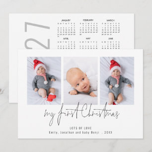 3 Foto 2027 Kalender Baby Erstes Weihnachten