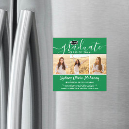 3 Foto Ankündigung eines grünen magnetischen Absch